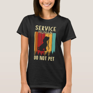 T-shirt Service-Humain Ne Pet Pas Drôle Chien Drôle Lover_