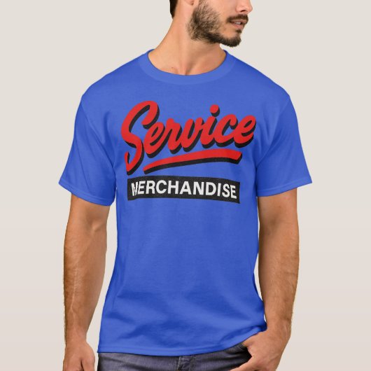 T-shirt Service Marchandises Rétro 80s (Devant)