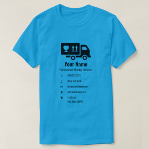 T-shirt Service mobile personnalisable camion bleu