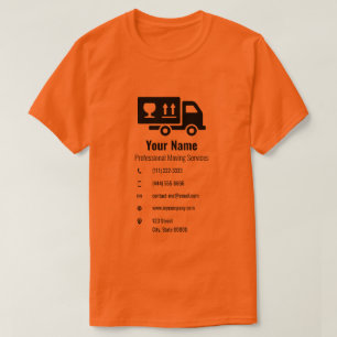 T-shirt Service mobile personnalisable camion orange