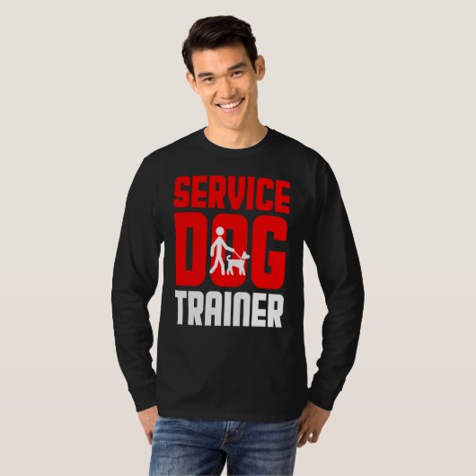 T-shirt Service Trainer chien Handler Funny Gag Noël (Devant entier)