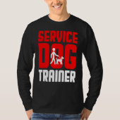 T-shirt Service Trainer chien Handler Funny Gag Noël (Devant)