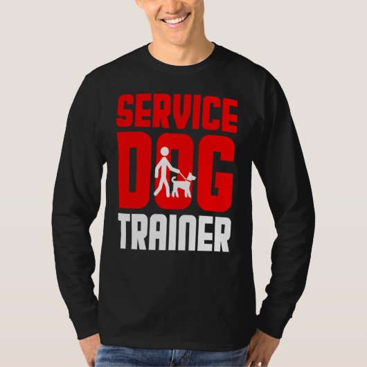 T-shirt Service Trainer chien Handler Funny Gag Noël (Devant)