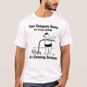 T-Shirt Services de Nettoyage de Canalisations (Devant)