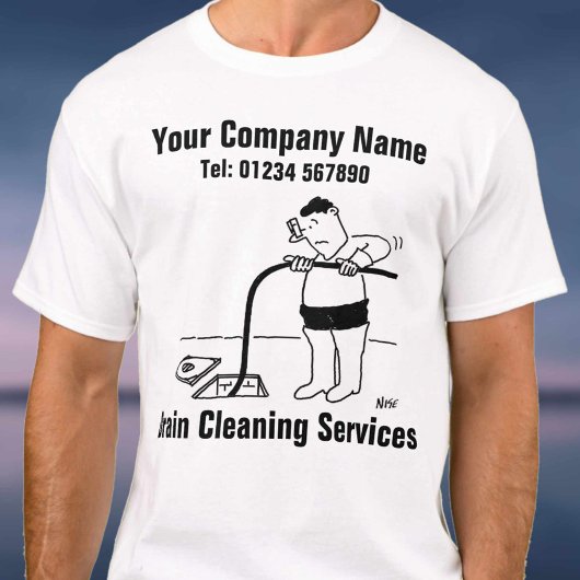 T-shirt Services de nettoyage de drainage