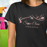 T-shirt Services de nettoyage professionnels de la maison<br><div class="desc">Maid Cleaning House Professional Cleaning Services Couleur or Carte de visite</div>