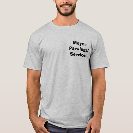 T-shirt Services de paralégal de Moyer (Devant)