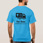 T-shirt Services mobiles personnalisables bleu (Dos)