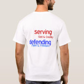T-shirt Servir et défendre (Dos)