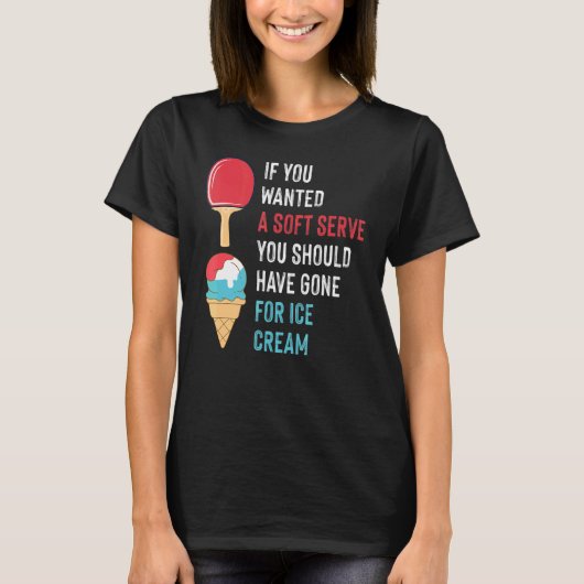 T-shirt Servir Soft Crème de glace Retour Spin Table de te (Devant)