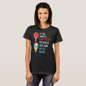 T-shirt Servir Soft Crème de glace Retour Spin Table de te (Devant entier)