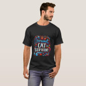 T-shirt Serviteur personnel de chat ---- (Devant entier)