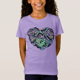T-Shirt Sésame Sésame   Comte von Count Doodle Heart