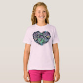 T-shirt Sésame Sésame | Comte von Count Doodle Heart (Devant entier)