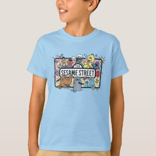 T-shirt Sésame Sésame Sesame Pals signe de Doodle