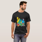 T-shirt Sesame Street Christmas Pals  (Devant entier)