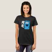 T-shirt Sesame Street Cookie Monster Fill Premium (Devant entier)