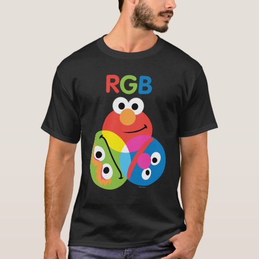 T-shirt Sesame Street de RVB (Devant)
