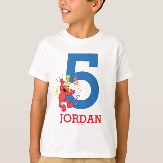 T-shirt Sesame Street | Elmo - Anniversaire arc-en-ciel 5  (Devant)
