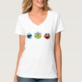 T-shirt Sesame Street Emoji Pals (Devant)