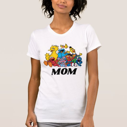 T-shirt Sesame Street Pals 1er anniversaire Maman (Devant)
