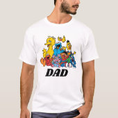 T-shirt Sesame Street Pals 1er anniversaire Papa (Devant)