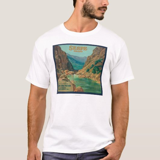 T-shirt Sespe LabelFillmore orange, CA (Devant)