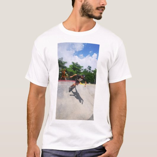 T-shirt Session de rampe de patinage (Devant)