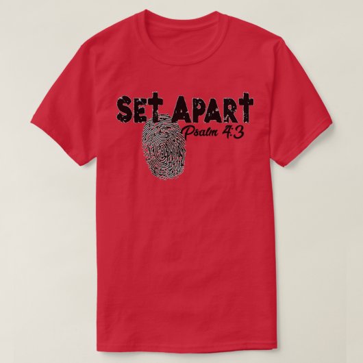 T-shirt Set Apart psalm (Design devant)