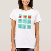 T-shirt Set repas hamburger (Devant)