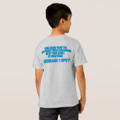 T-shirt setebaid 1 epyT [Bleu-Back Print] (Dos entier)