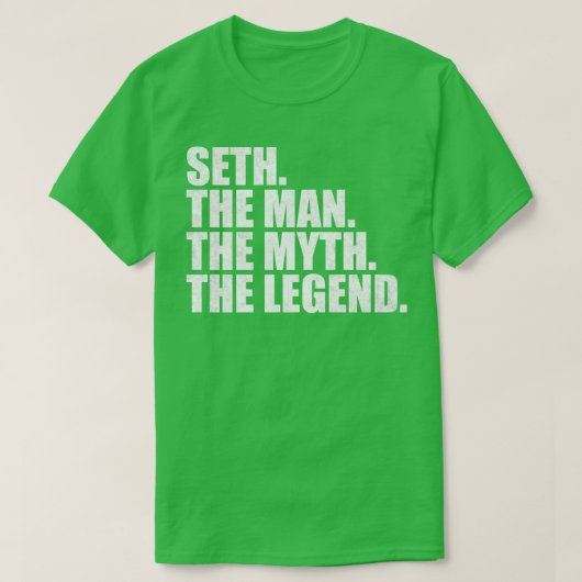 T-shirt SethSeth Nom Seth prénom (Design devant)