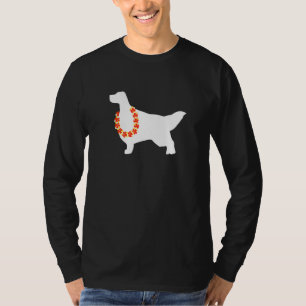 T-shirt Setter anglais Aloha Hawaiian Lei Chig