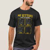 T-shirt setter Irish Anglais setter guide d'entraînement c (Devant)