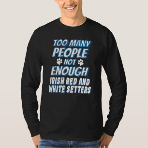 T-shirt Setter Irlandais Rouge Et Blanc Antisocial Race Ch
