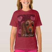 T-shirt Setter rouge irlandais (Devant)