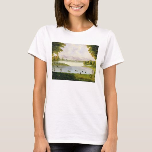 T-shirt Setting up Camp of the Naval Survey (Devant)