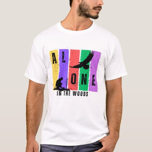 T-shirt Seul dans la couverture mobile Woods (Devant)