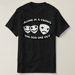 T-shirt Seul dans une foule, l'élément atypique Graphisme