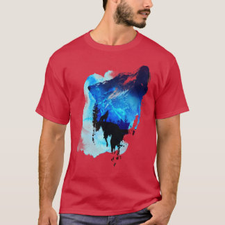 T-shirt Seul En Tant Que Loup