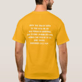 T-shirt Seul Jésus peut nous donner un message chrétien d' (Dos)
