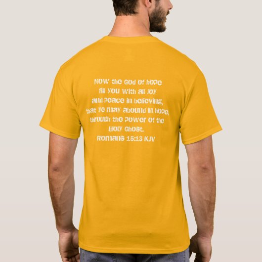 T-shirt Seul Jésus peut nous donner un message chrétien d' (Dos)