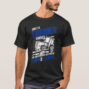 T-shirt Seul Un Agriculteur Connaît La Différence Entre 8 