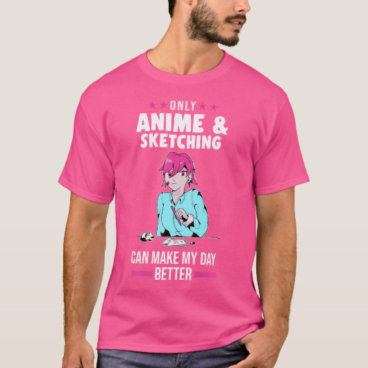 T-shirt Seule L'Esquisse D'Anime Peut Faire L'Ésquisse (Devant)