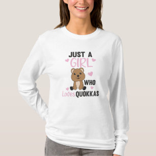 T-shirt Seule Une Fille Aime Le Quokka - Sweet Quokka
