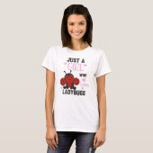 T-shirt Seule Une Fille La Ladybug Aime L'Insecte Douce (Devant entier)