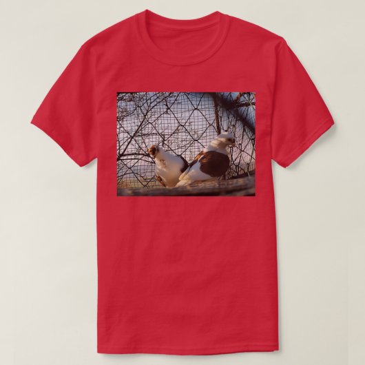 T-shirt Seulement 2 oiseaux qui traînent (Design devant)