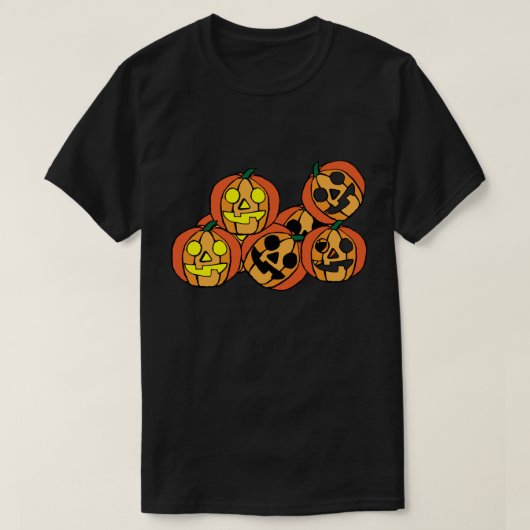T-shirt Seulement 7 citrouilles sont partis ! (Design devant)