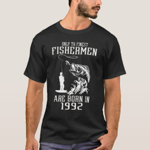 T-shirt Seulement Les Meilleurs Pêcheurs Hommes Sont Nés E