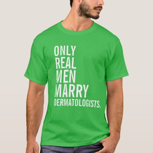 T-shirt Seulement les vrais hommes épousent des (Devant)